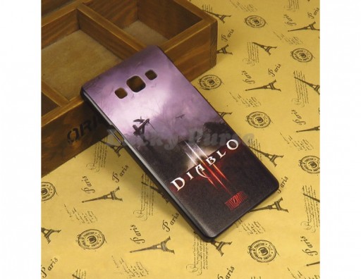Бампер для Samsung Galaxy A7 c принтом "Diablo 3"