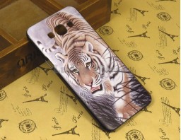 Чехол-бампер для Samsung Galaxy A8 "Tiger"