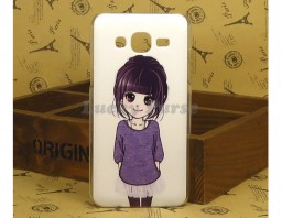 Чехол для Samsung Galaxy J5 "Anime purple girl"