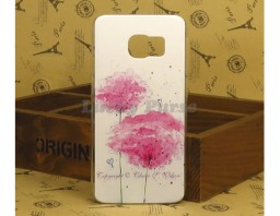 Чехол-бампер для Galaxy S6 Edge "Pink flowers"