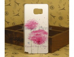 Чехол для Samsung Galaxy Note 5 "Pink flowers"